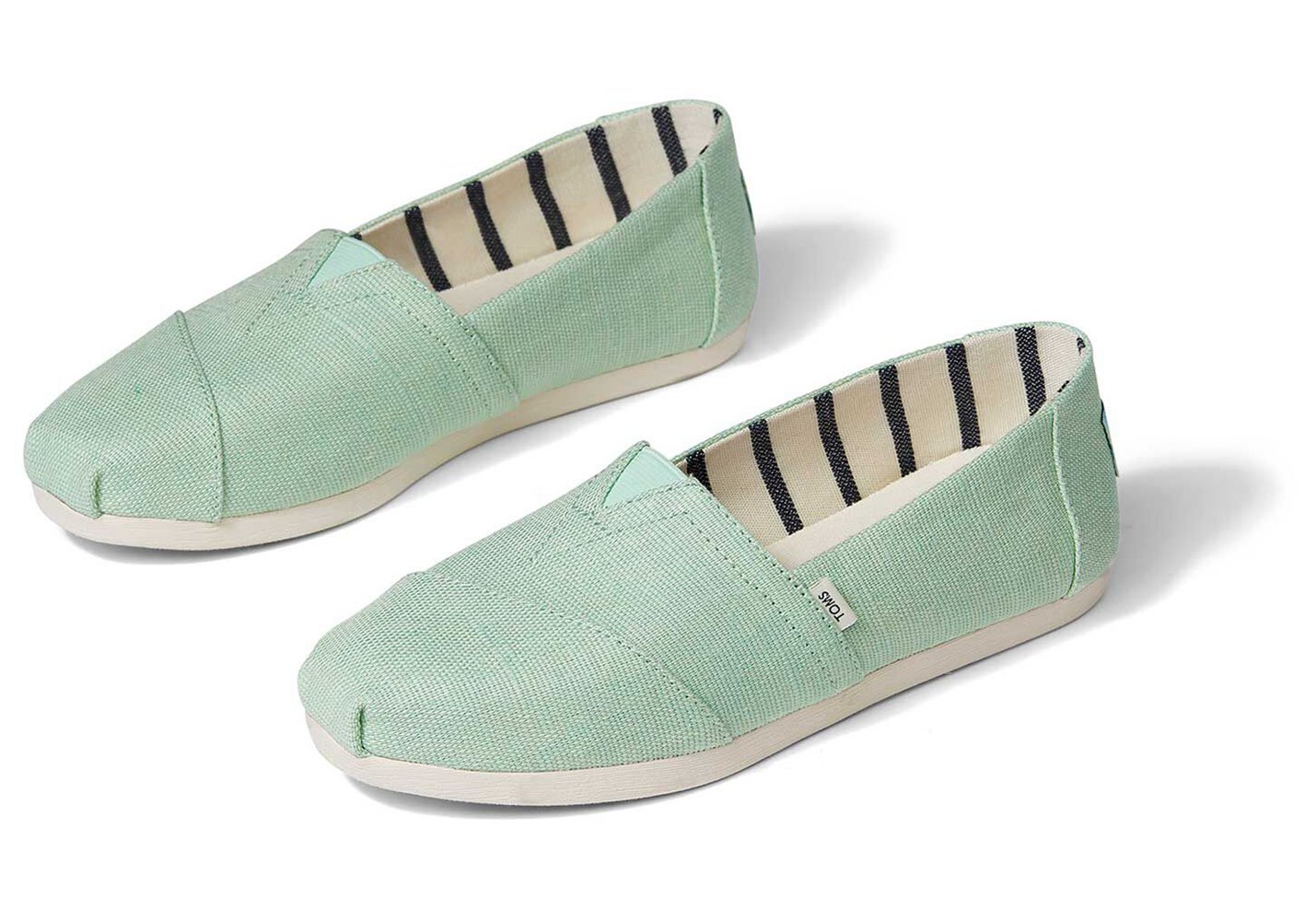 Toms Espadryle Damskie Mięta - Alpargata Heritage Płócienne - 46NUJXBIP